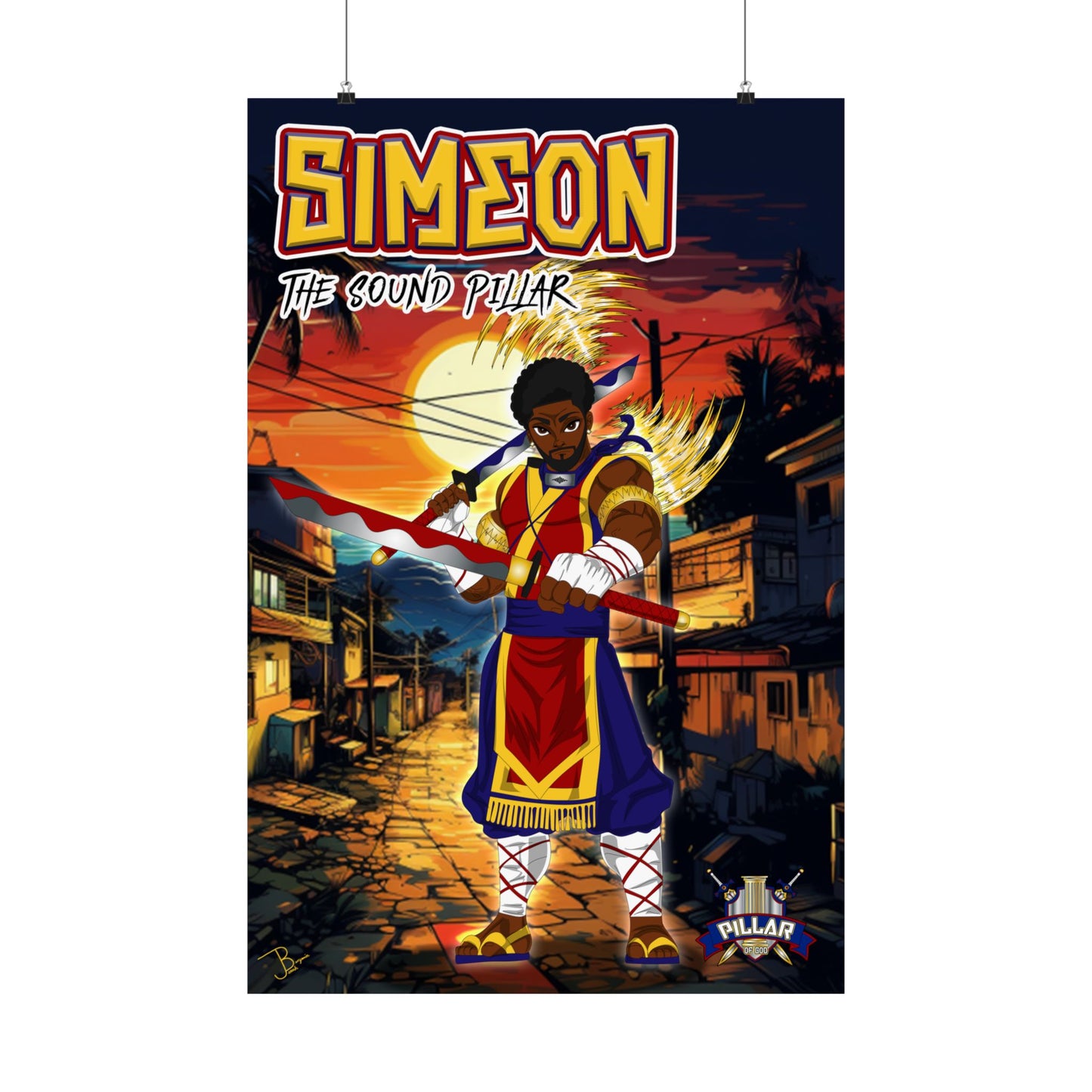 Simeon The Sound Pillar POG (Pillar Of God) Poster