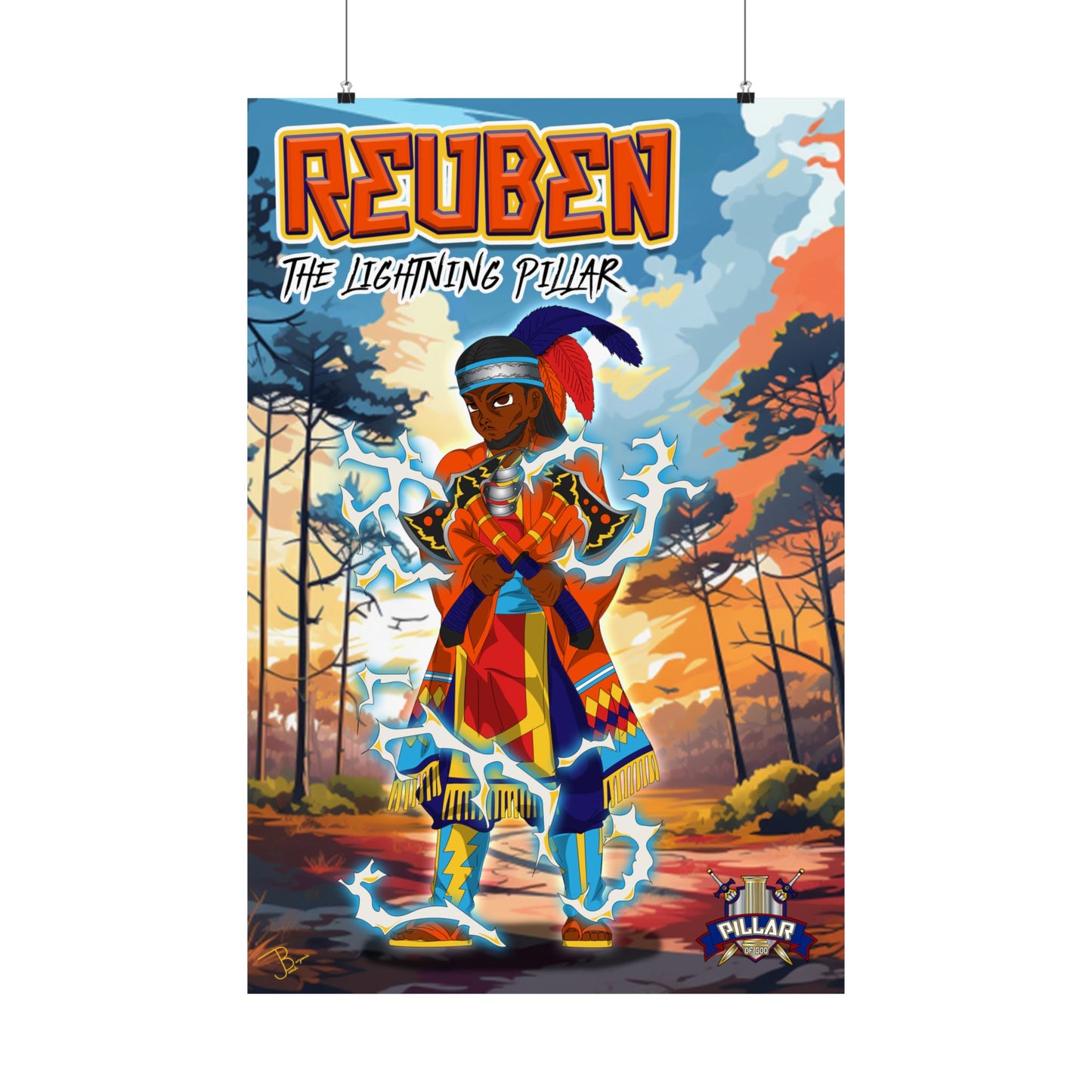 Reuben The Lightning Pillar POG (Pillar Of God) Poster