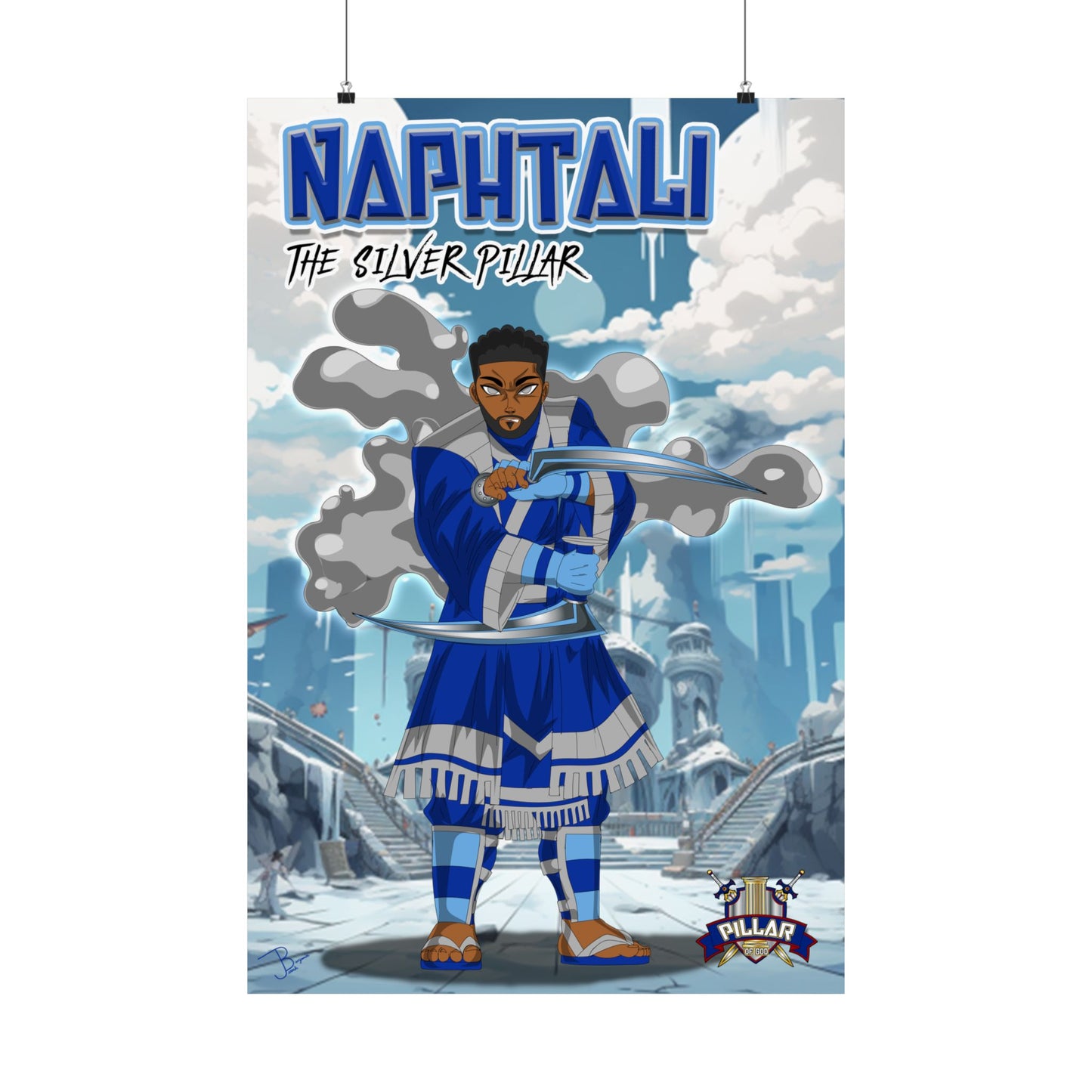Naphtali The Silver Pillar POG (Pillar Of God) Poster