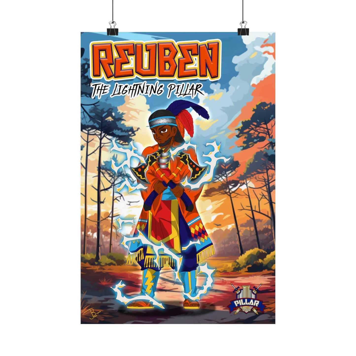 Reuben The Lightning Pillar POG (Pillar Of God) Poster