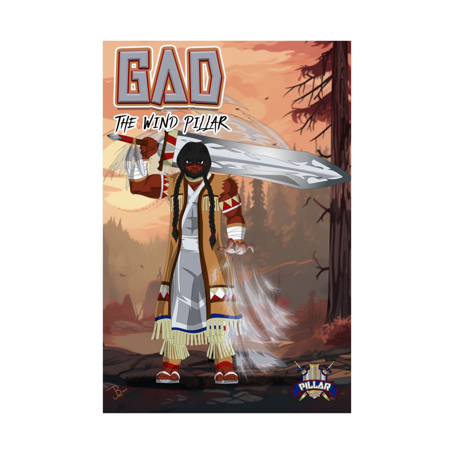Gad The Wind Pillar POG (Pillar Of God) Poster