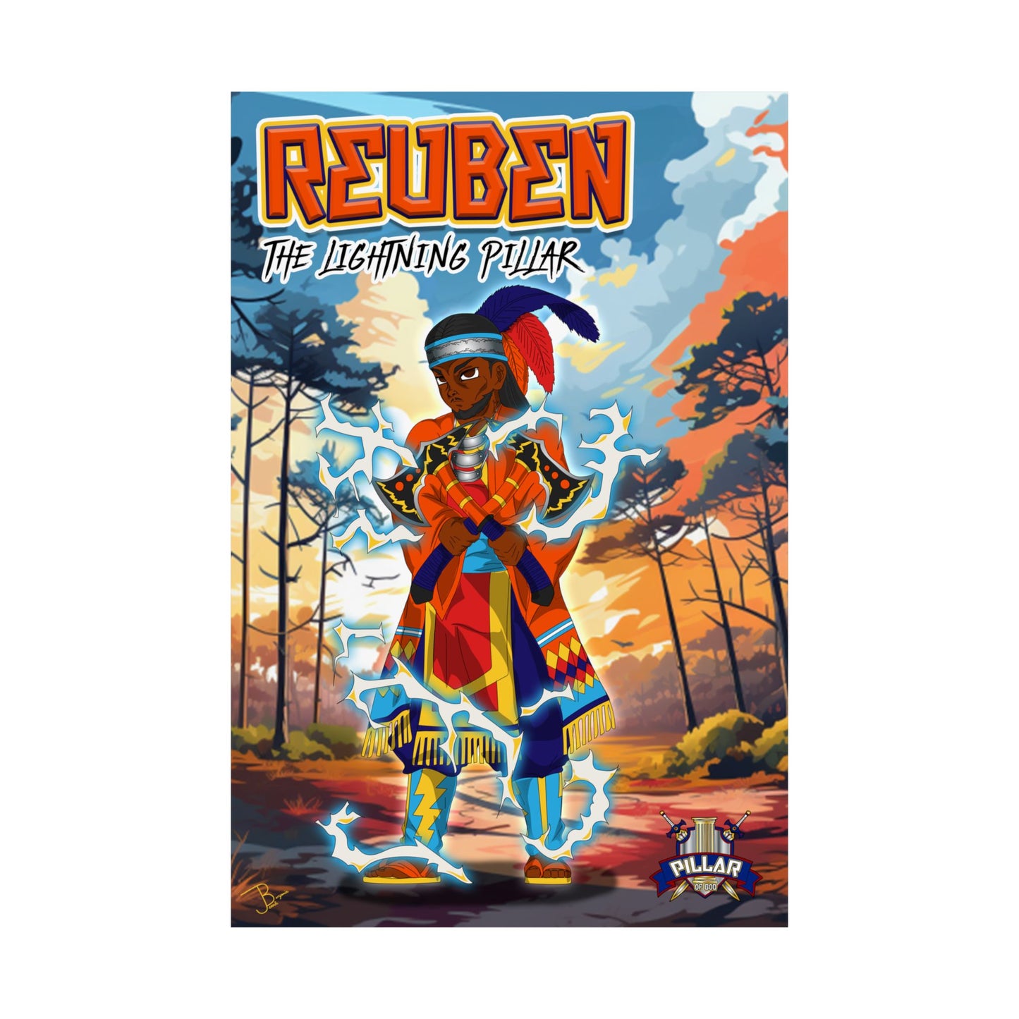 Reuben The Lightning Pillar POG (Pillar Of God) Poster
