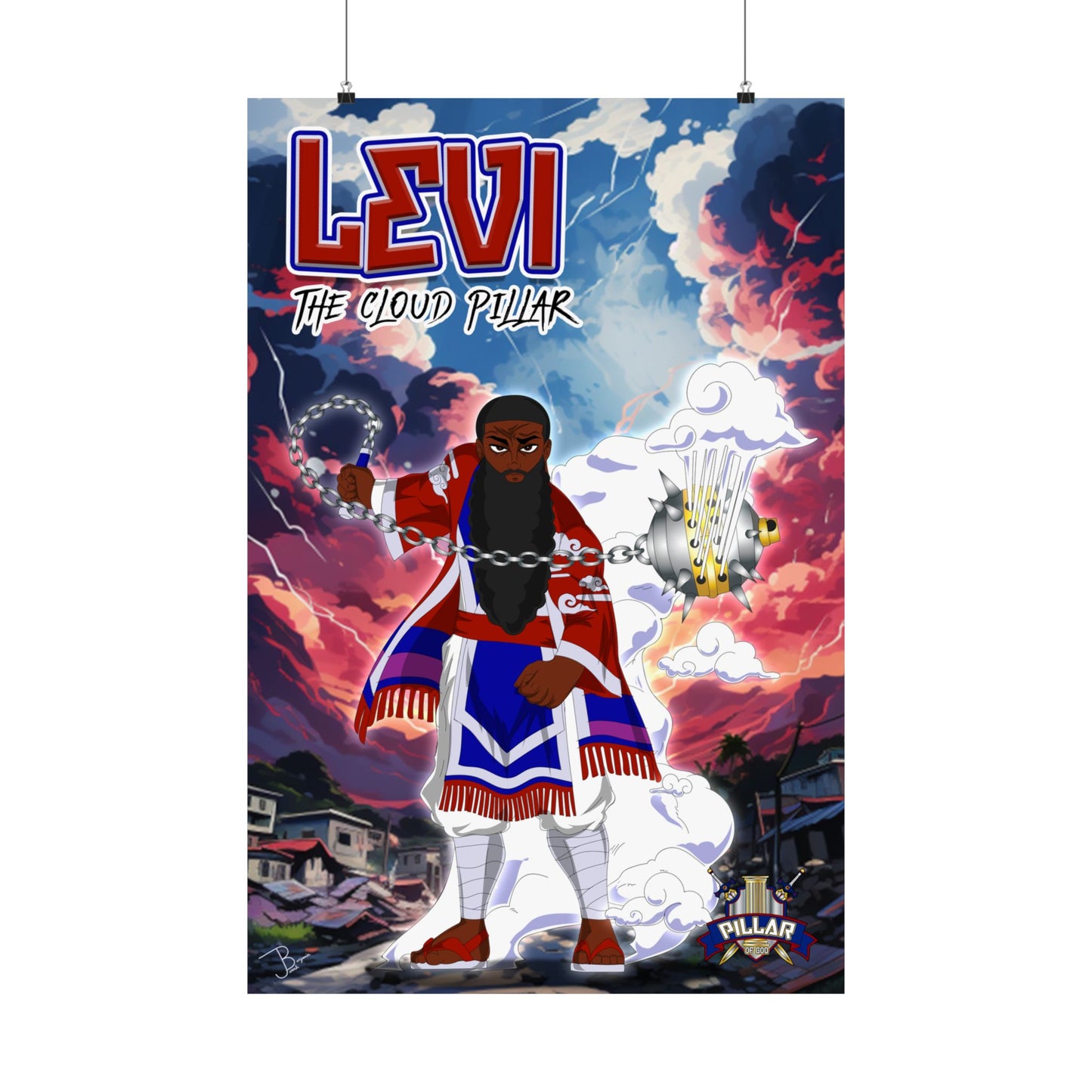 Levi The Cloud Pillar POG (Pillar Of God) Poster