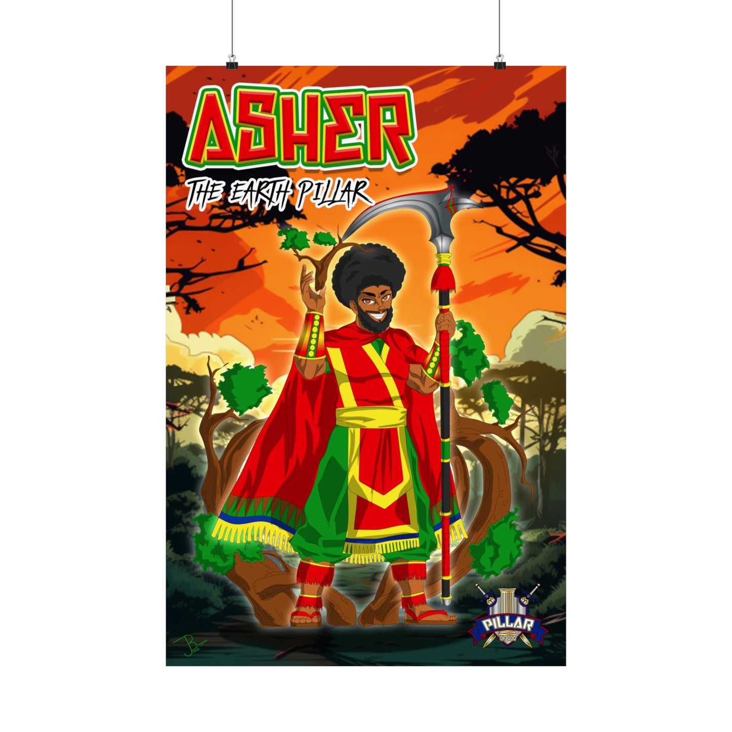 Asher The Earth Pillar POG (Pillar Of God) Poster