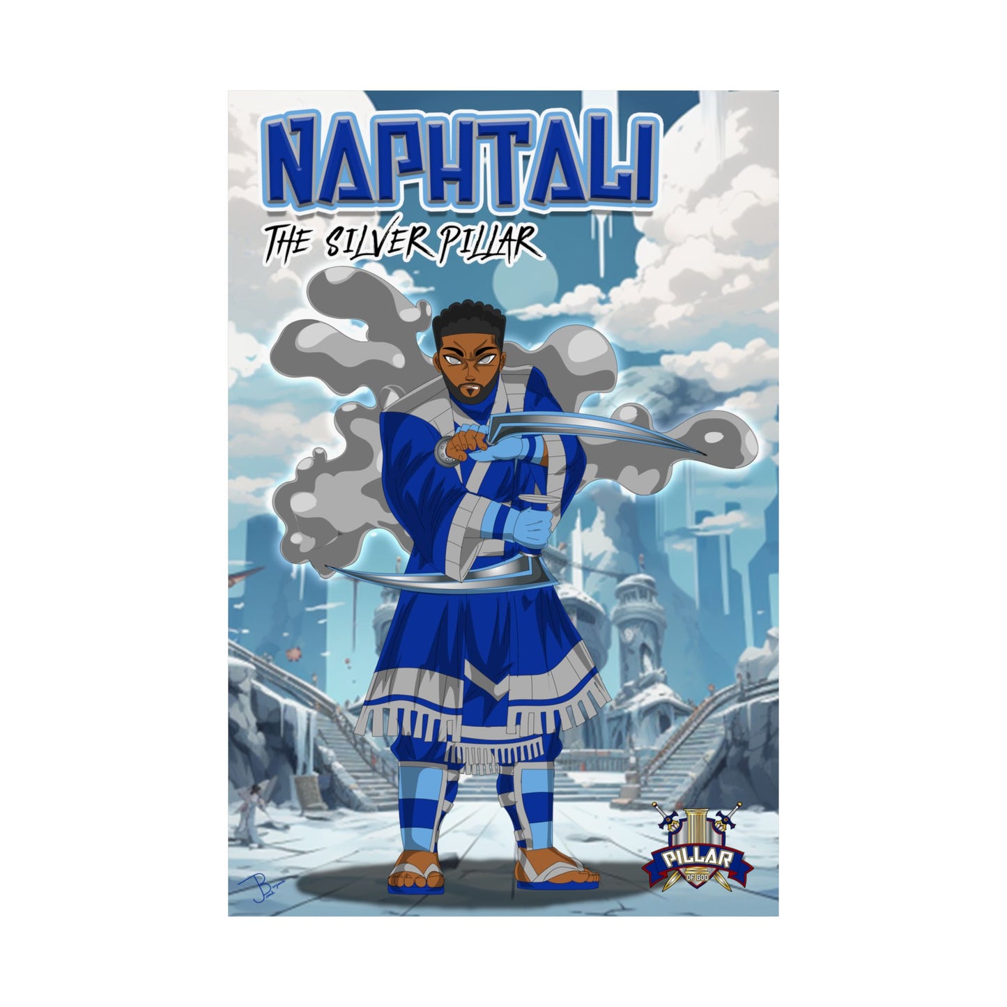 Naphtali The Silver Pillar POG (Pillar Of God) Poster