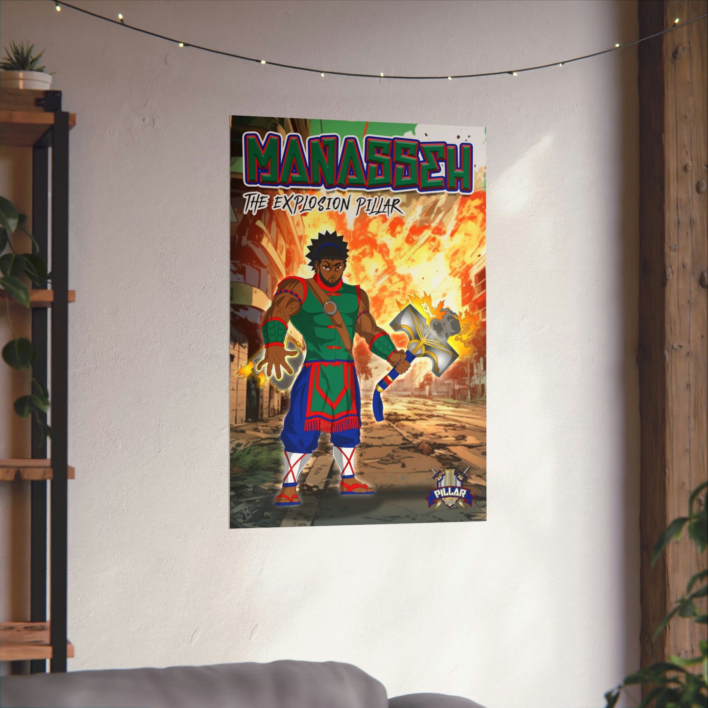 Manasseh The Explosion Pillar POG Poster