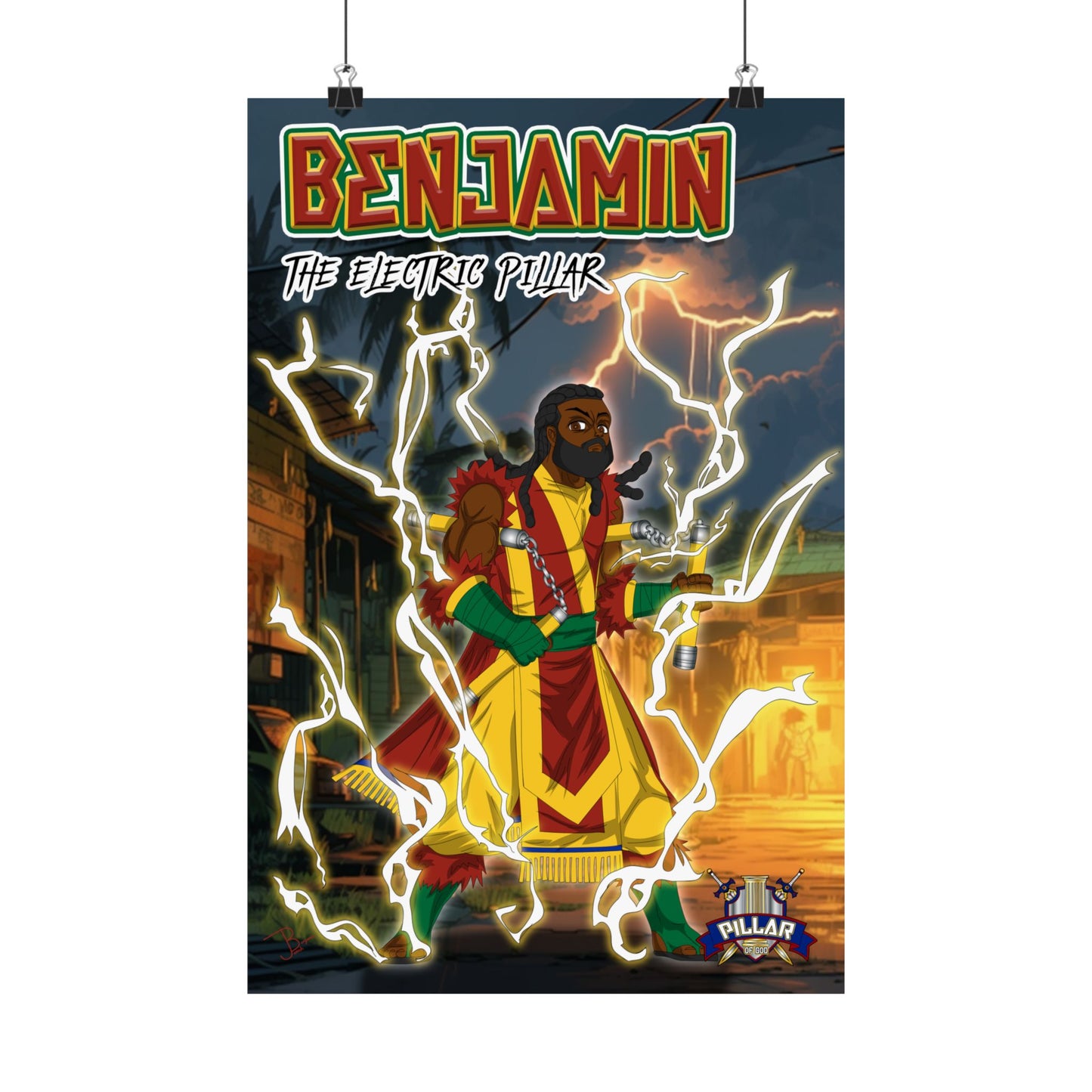 Benjamin The Electric Pillar POG (Pillar Of God) Poster
