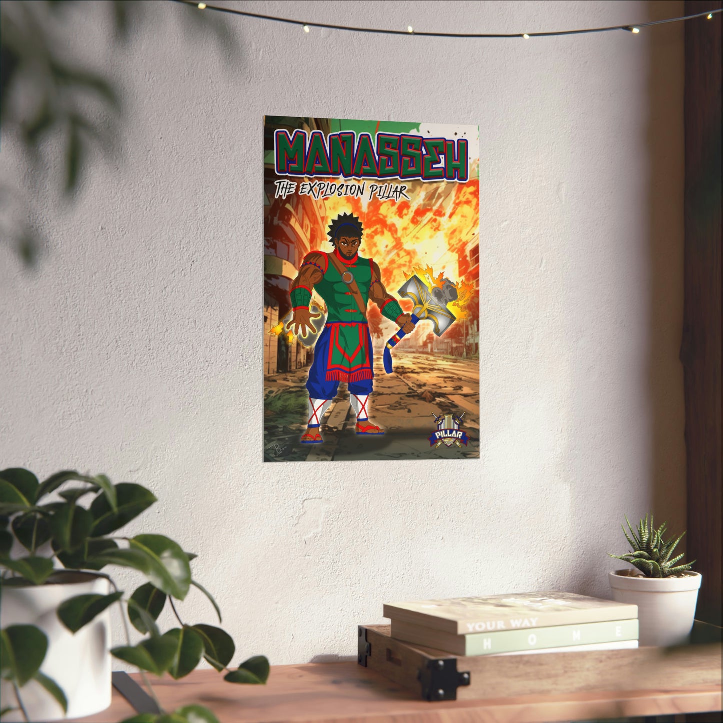 Manasseh The Explosion Pillar POG Poster