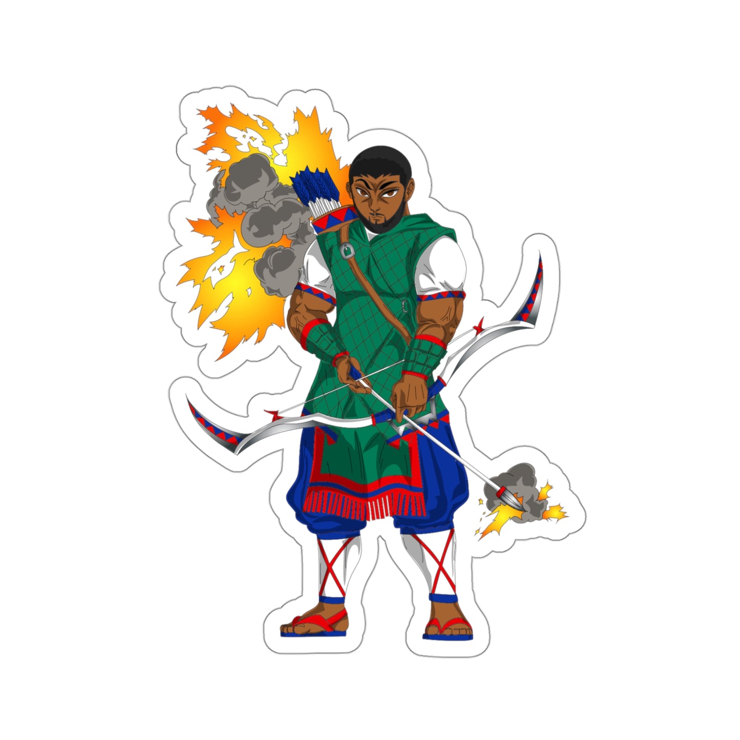 Manasseh Explosion Pillar POF Sticker